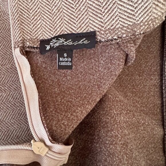 Women's Mini Skirt Polyester Light Brown Khaki - Picture 6 of 10